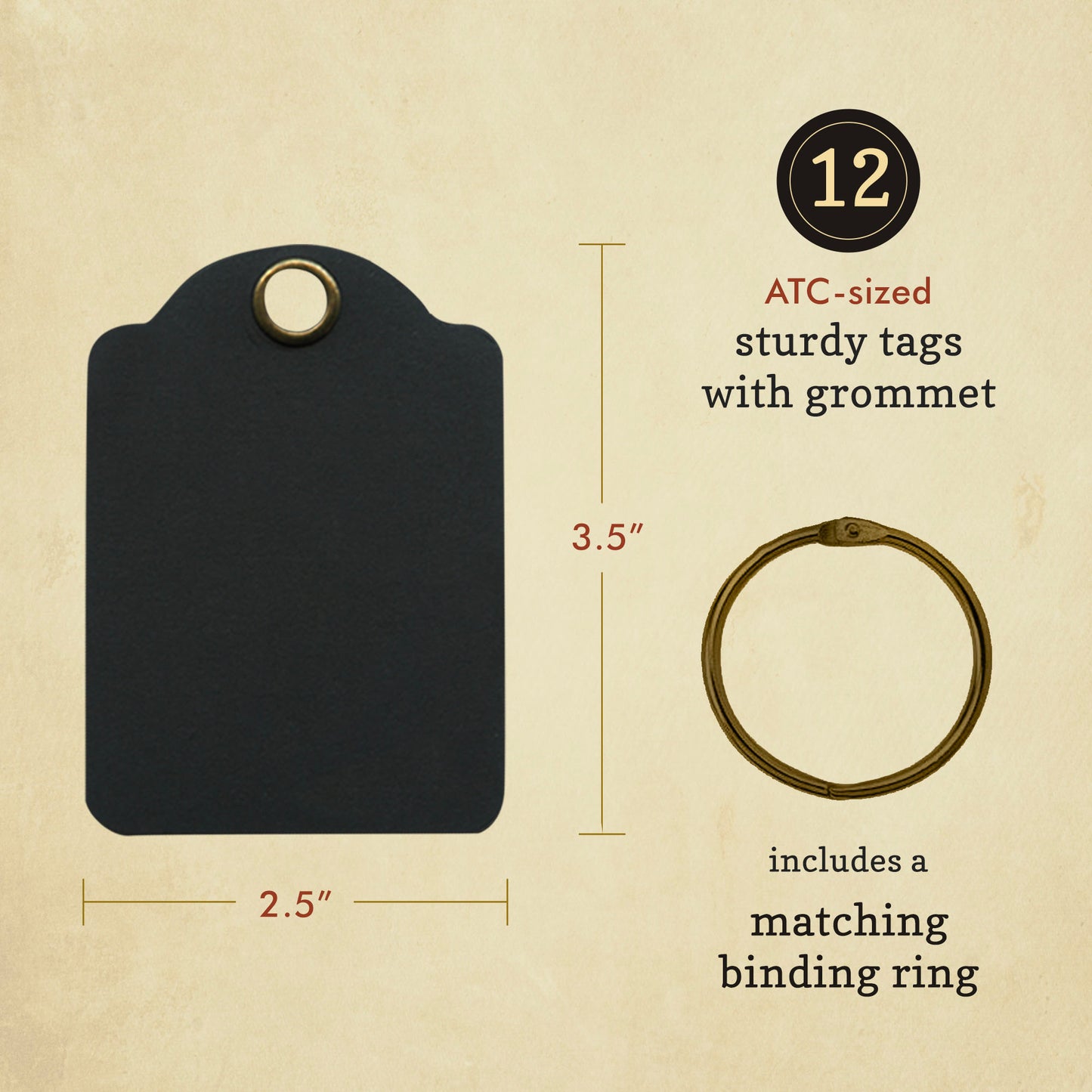 Graphic 45 Artist Trading Cards - Black