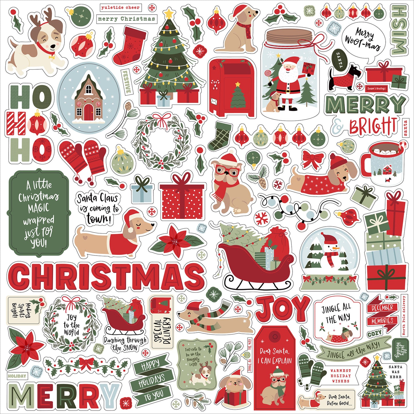 Echo Park - Here Comes Santa Paws Collection - 12 x 12 Collection Kit