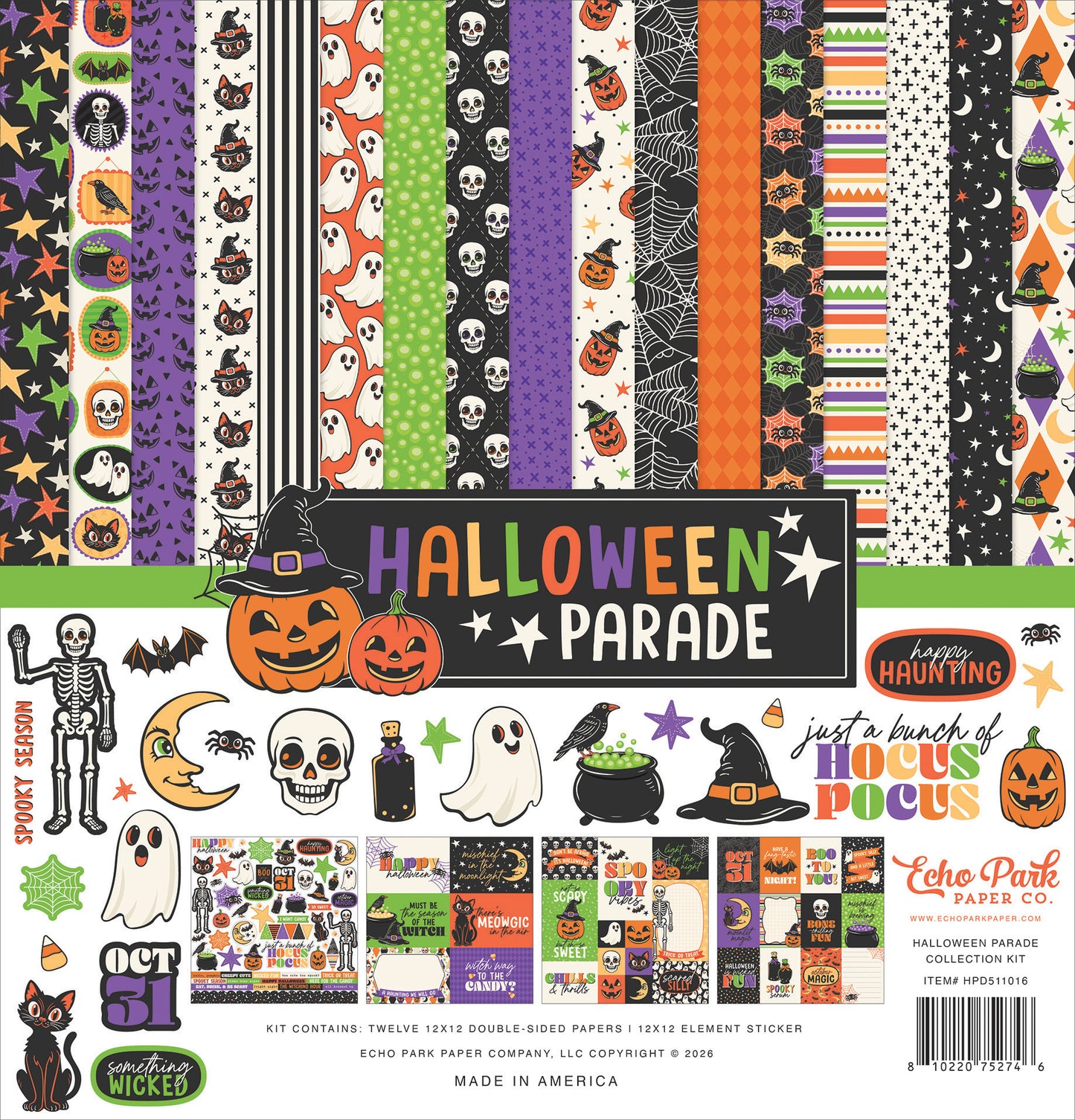 Echo Park - Halloween Parade Collection - 12 x 12 Collection Kit