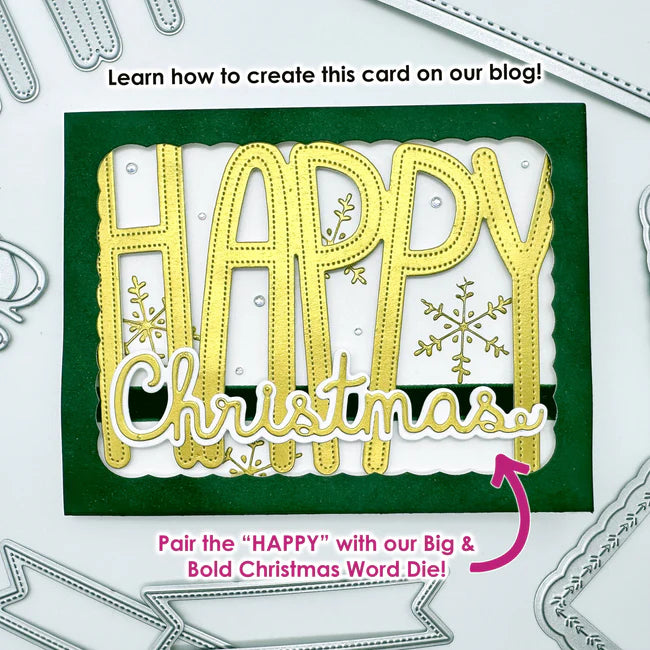 Emily Moore Designs - Dies - Happy Birthday Word - Big and Bold
