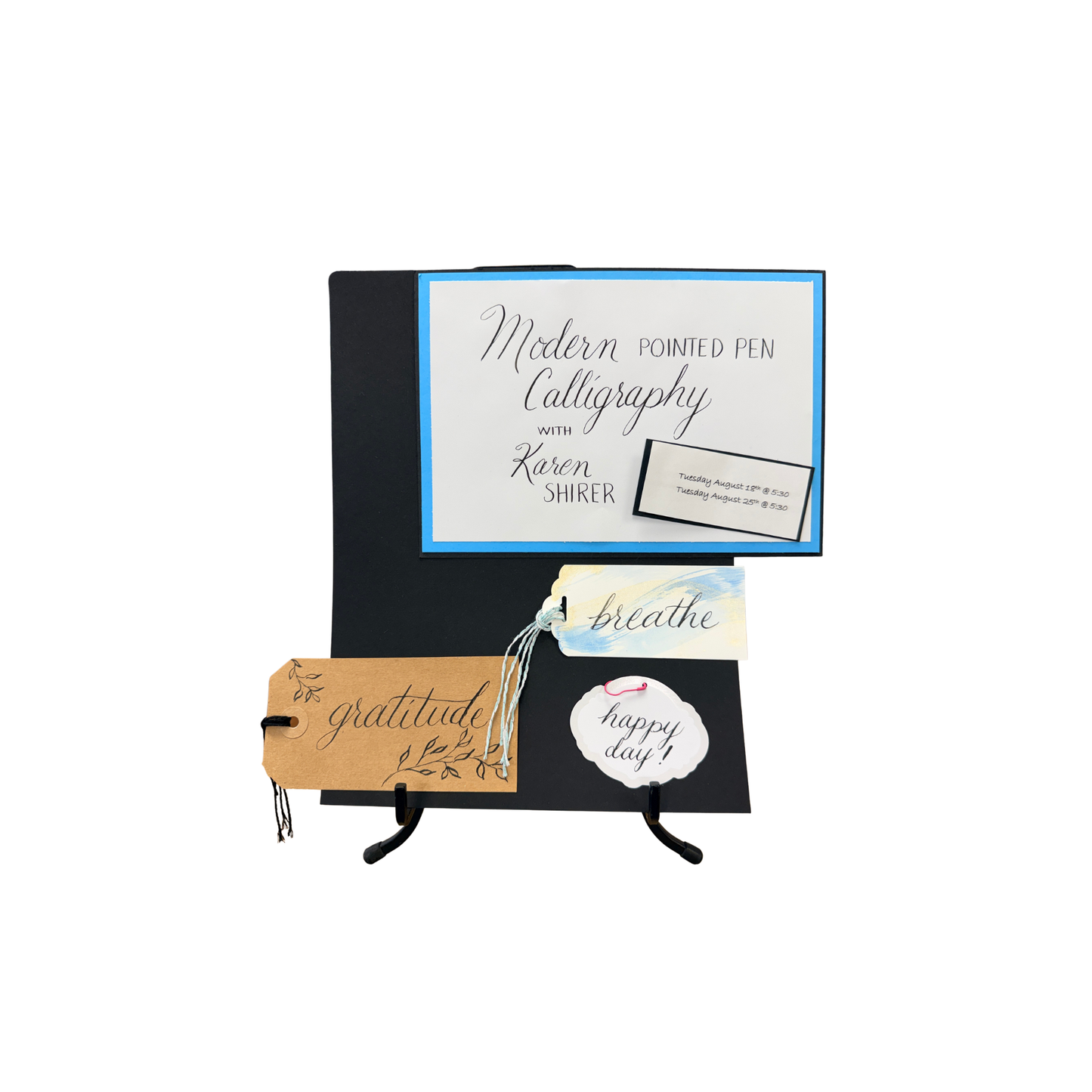 Beginning Workshop for Modern Pointed Pen Calligraphy with Karen Shirer (2 Parts)