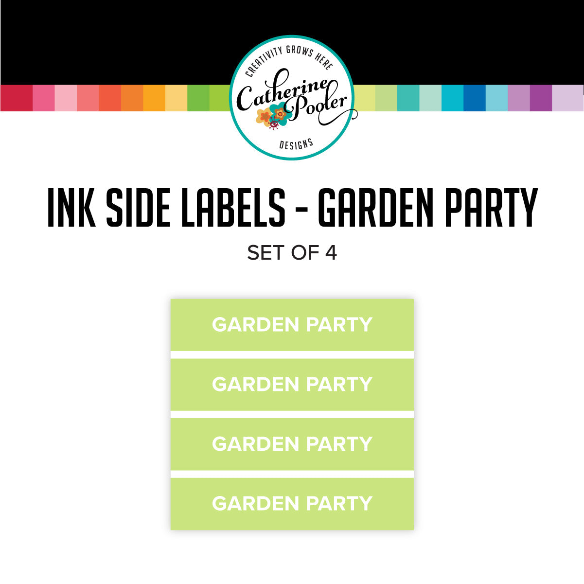 Catherine Pooler Designs - Ink Pad Side Labels - Garden Party