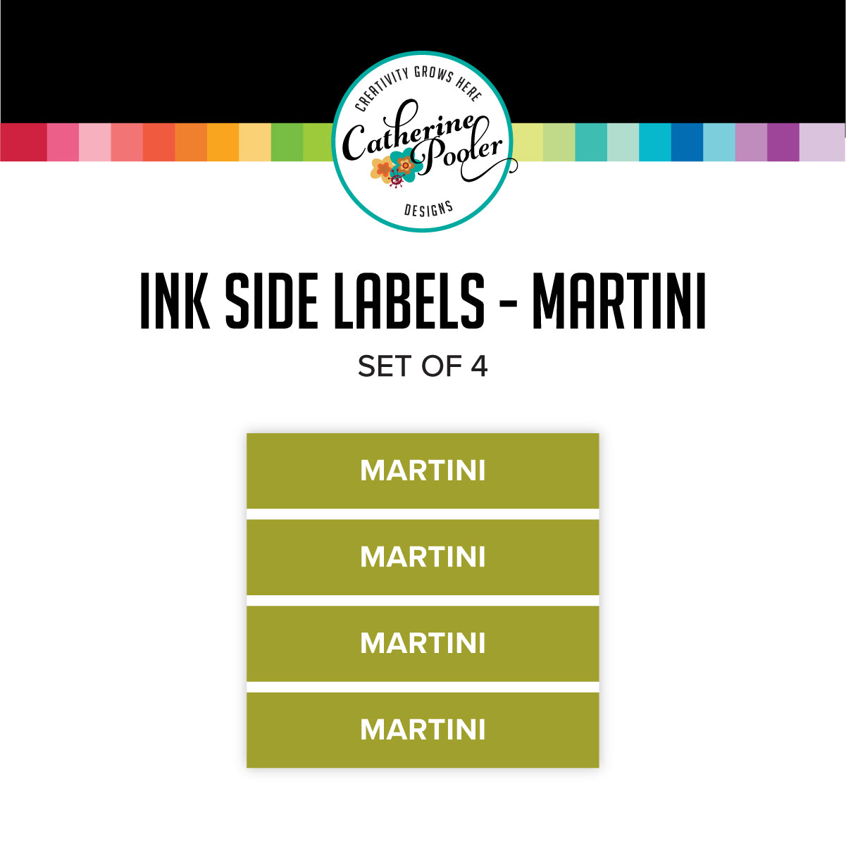 Catherine Pooler Designs - Ink Pad Side Labels - Martini