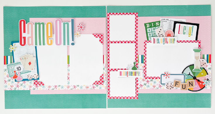 AIR Exclusive - Simple Stories -Game On 2-Page Layout