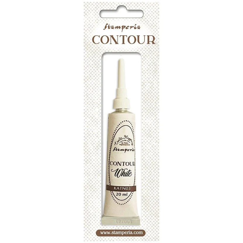 Stamperia - Create Happiness Christmas Plus Collection - Contour Liner -White