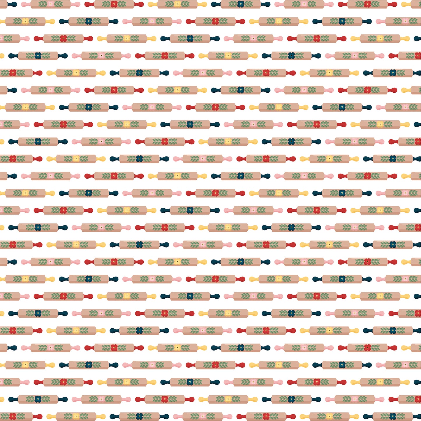 Echo Park - Mom's Kitchen Collection - 12 x 12 Double Sided Paper -Rolling Pins