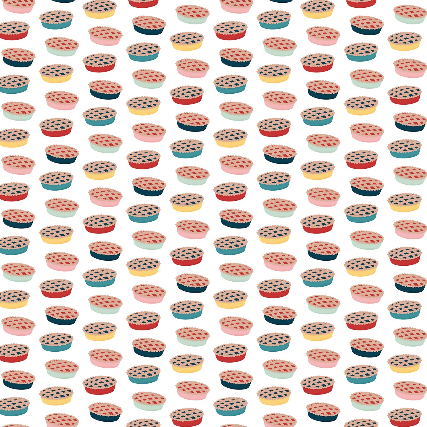 Echo Park - Mom's Kitchen Collection - 12 x 12 Double Sided Paper -Fresh Baked Pies