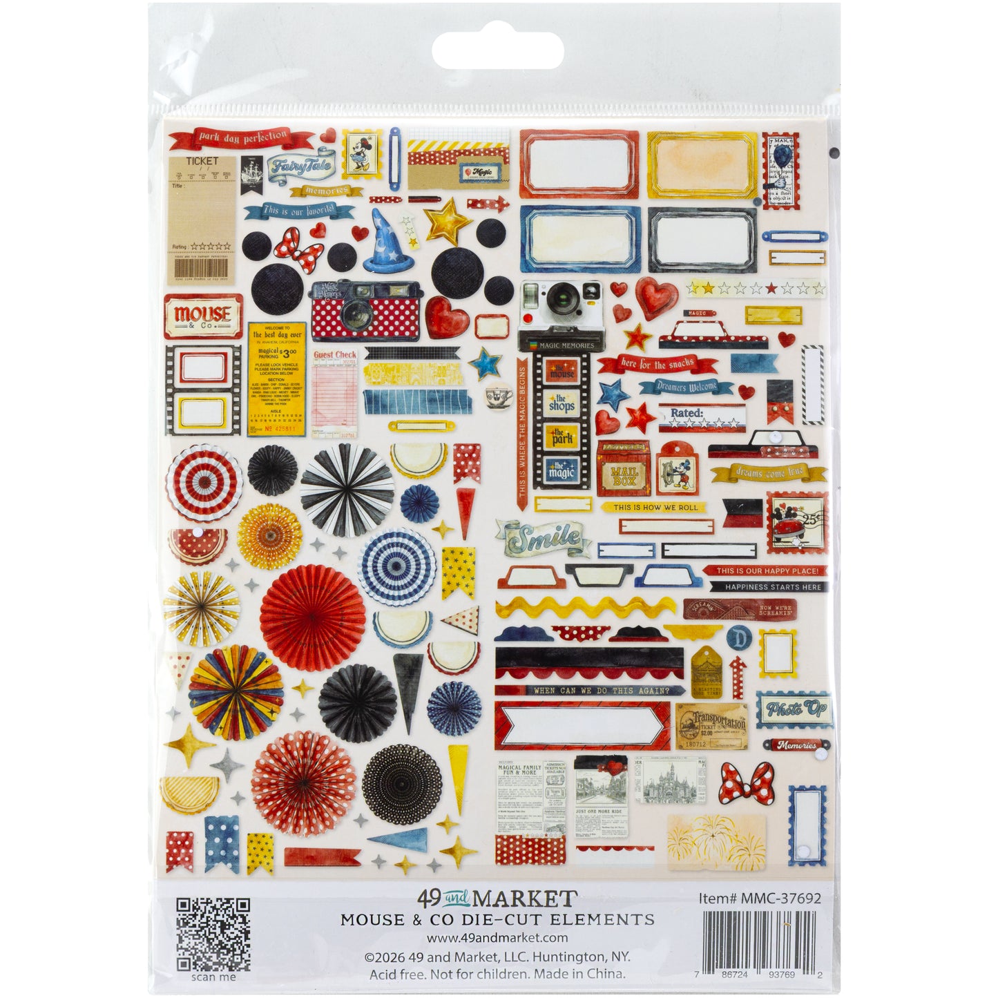 49 and Market - Mouse And Co Collection - Die-Cut Elements