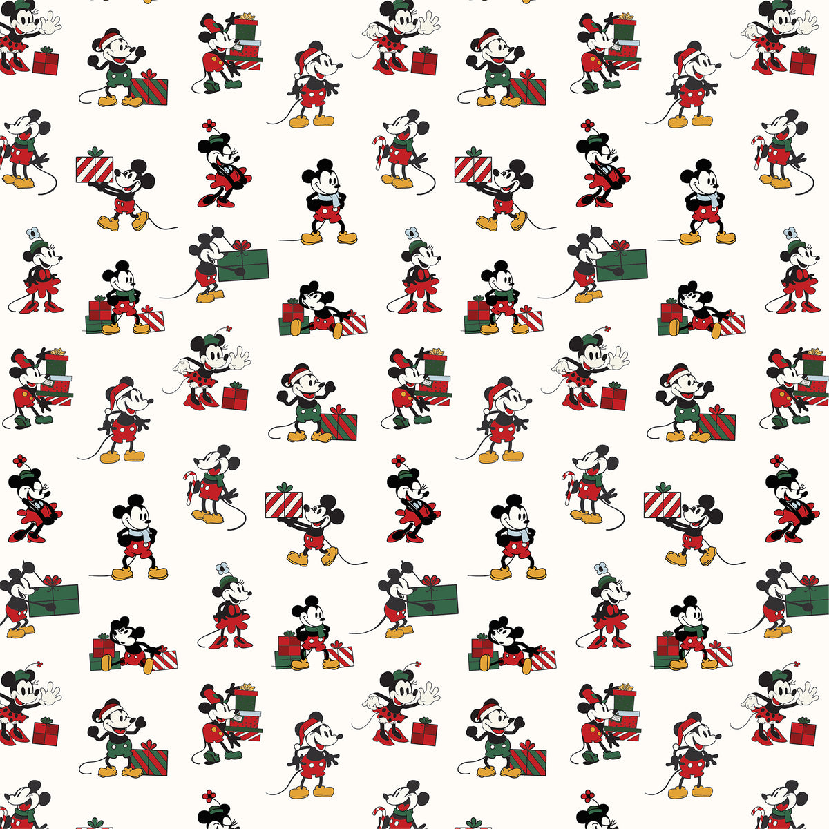 Echo Park - Mouse And Me Christmas Collection - 12 x 12 Double Sided Paper - Present Pals