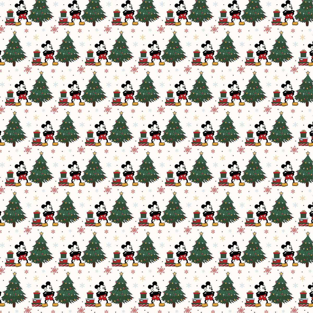 Echo Park - Mouse And Me Christmas Collection - 12 x 12 Double Sided Paper - Presents Under The Tree