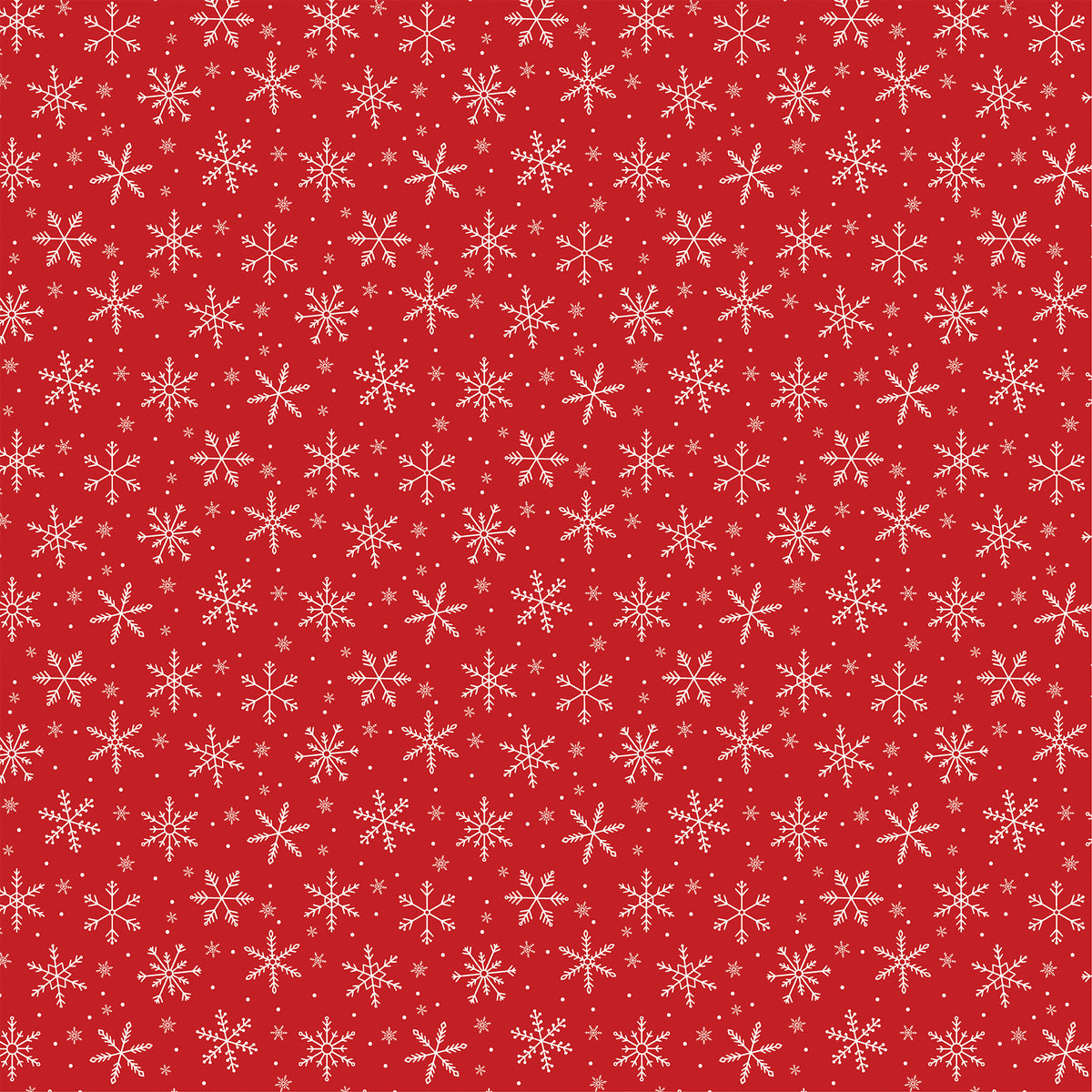 Echo Park - Mouse And Me Christmas Collection - 12 x 12 Double Sided Paper - Sweet Snowflakes