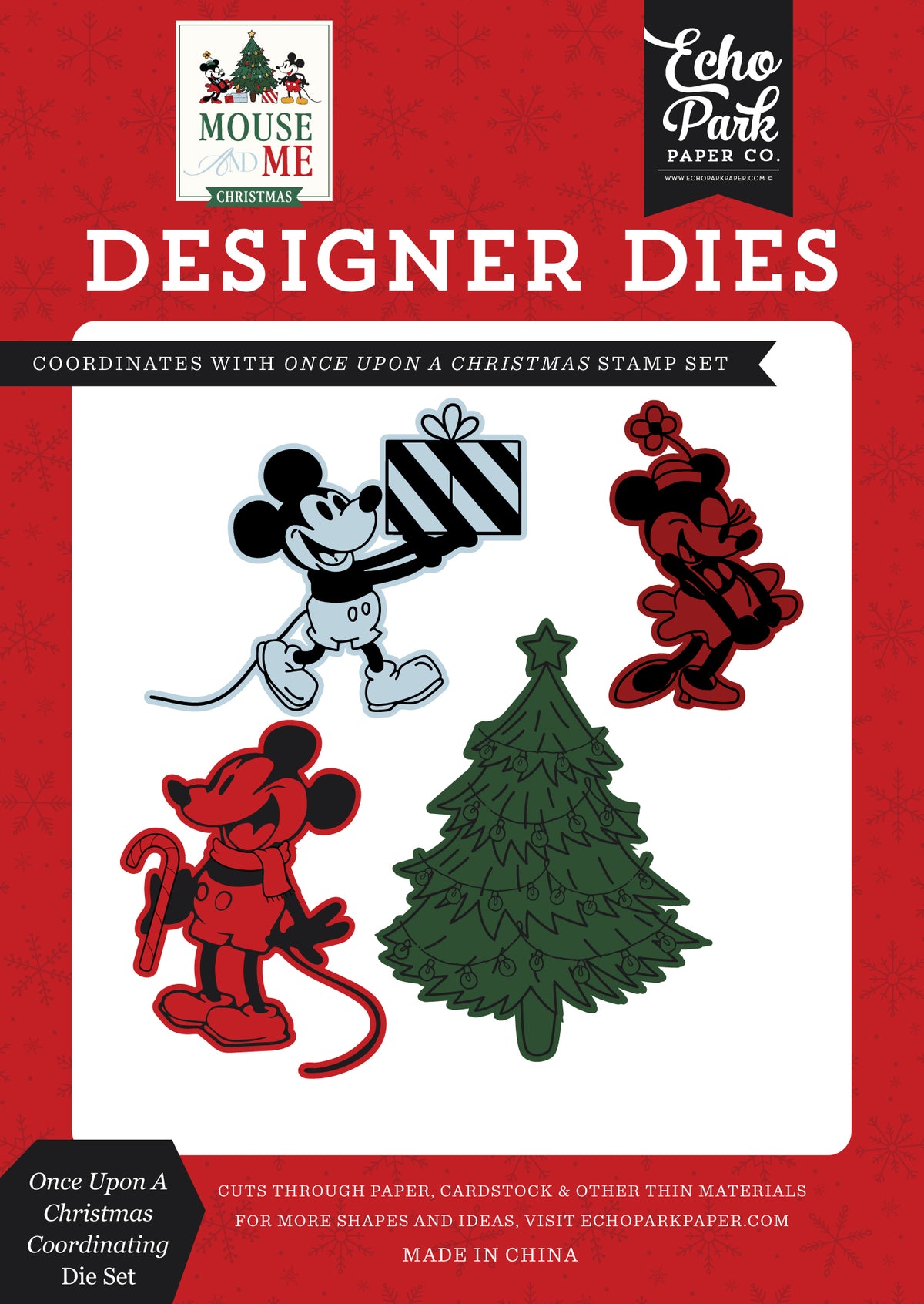 Echo Park - Mouse And Me Christmas Collection - Coordinating Designer Dies - Once Upon A Christmas