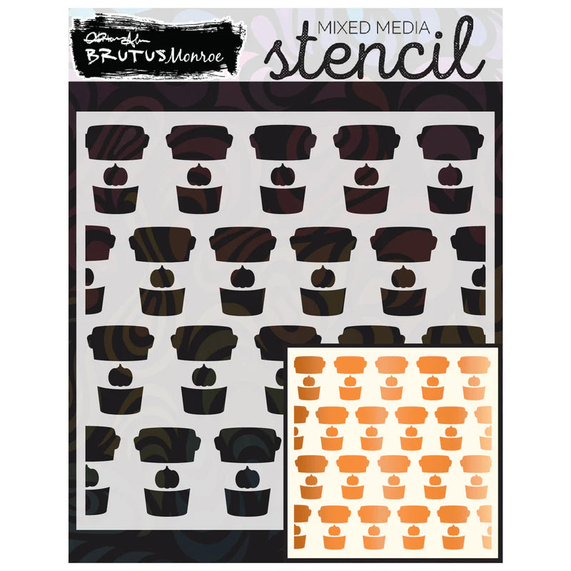Brutus Monroe Mixed Media Stencil - Pumpkin Spice