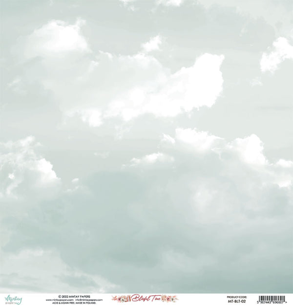 Mintay Papers - Blissful Time Collection - 12 x 12 Double Sided Paper - Sheet 02