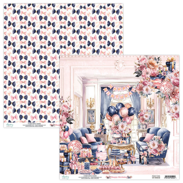 Mintay Happy Birthday Collection - 12 x 12 Double-Sided Cardstock - Sheet 03