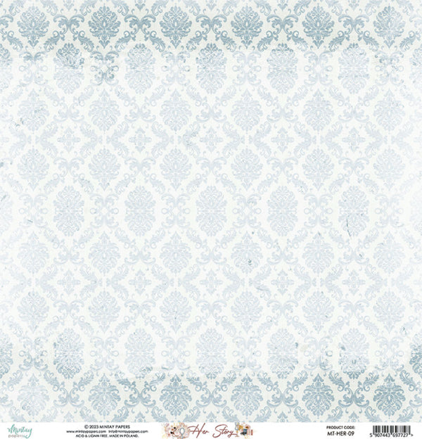 Mintay Papers - Her Story Collection - 12 x 12 Double Sided Paper - Sheet 09 - Elements