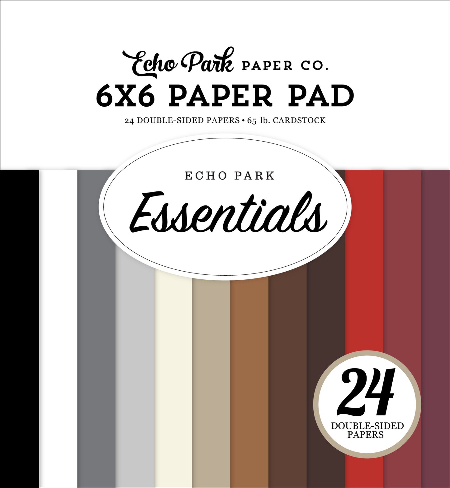 Echo Park - Essentials Collection - 6 x 6 Paper Pad - Neutral