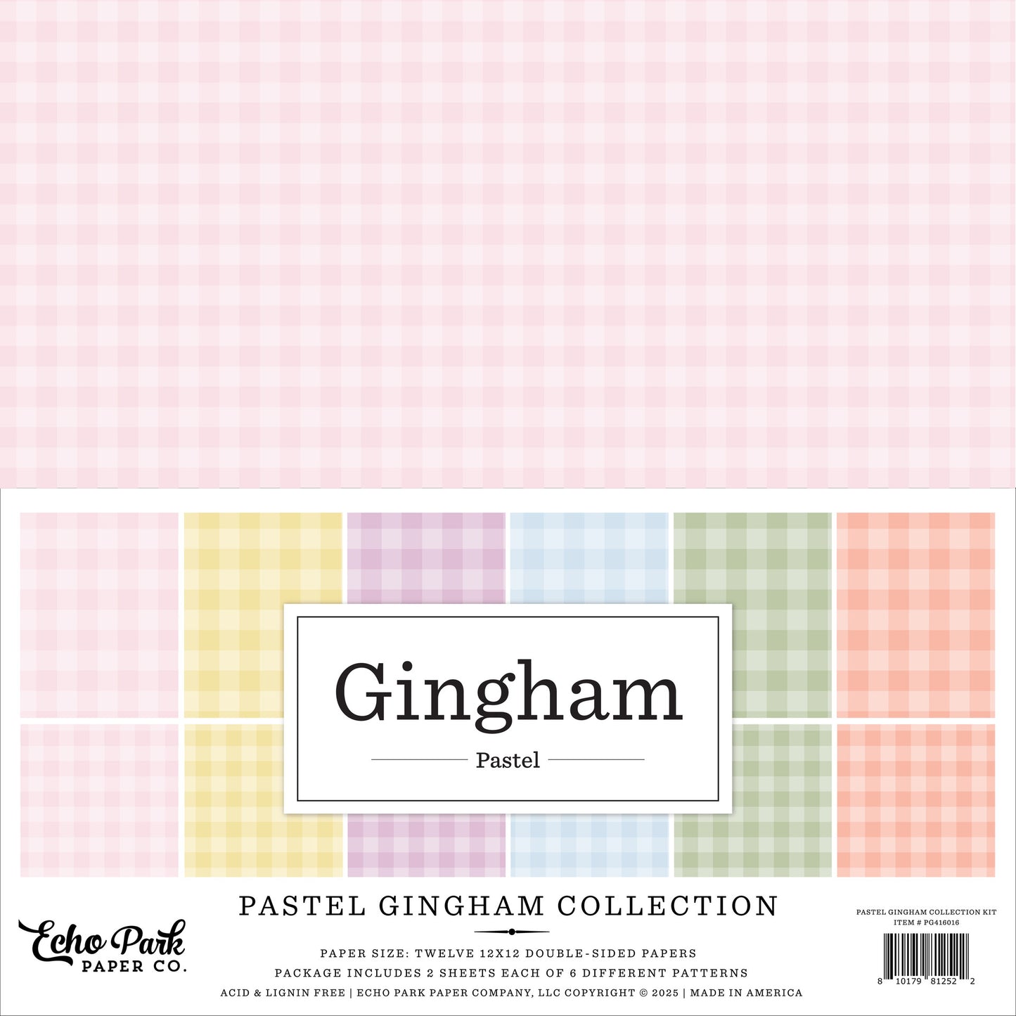 Echo Park - Pastel Gingham Collection Kit