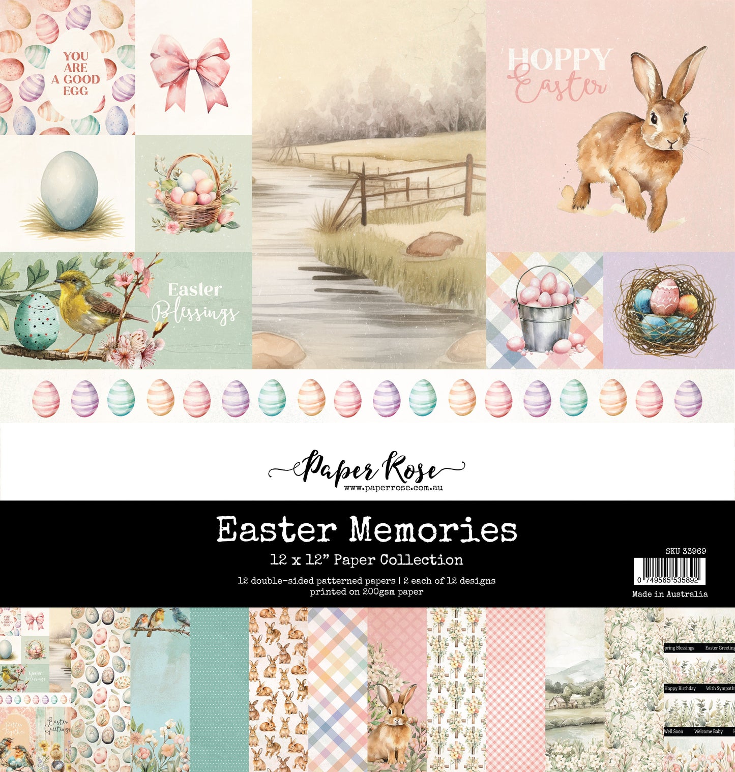Paper Rose Studio - Easter Memories 12 x 12 Paper Collection