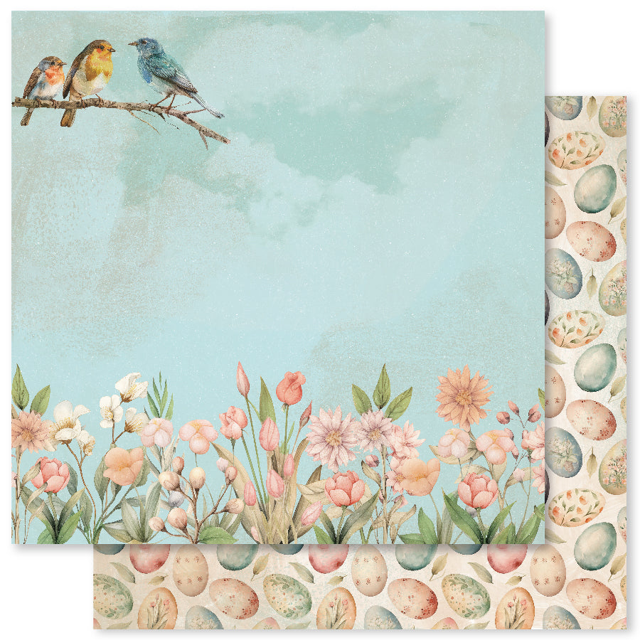 Paper Rose Studio - Double Sided 12 x 12 Paper - Easter Memories B