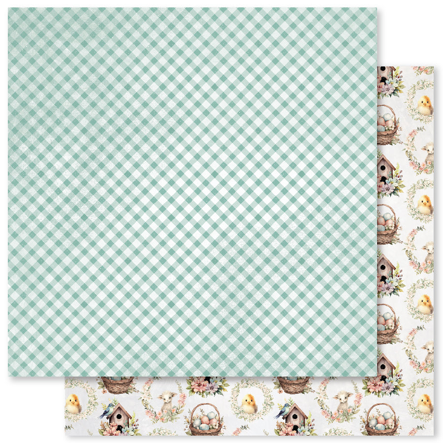 Paper Rose Studio - Double Sided 12 x 12 Paper - Easter Memories Basics B