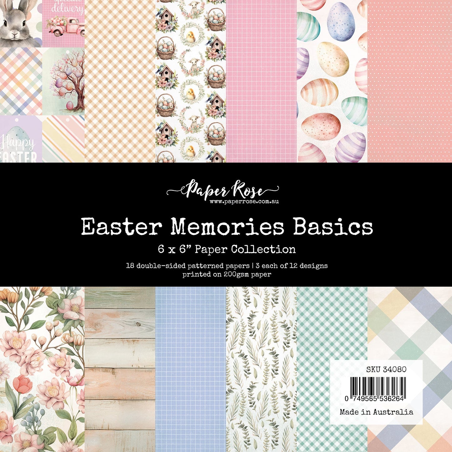 Paper Rose Studio - Easter Memories Basics 6 x 6 Paper Collection