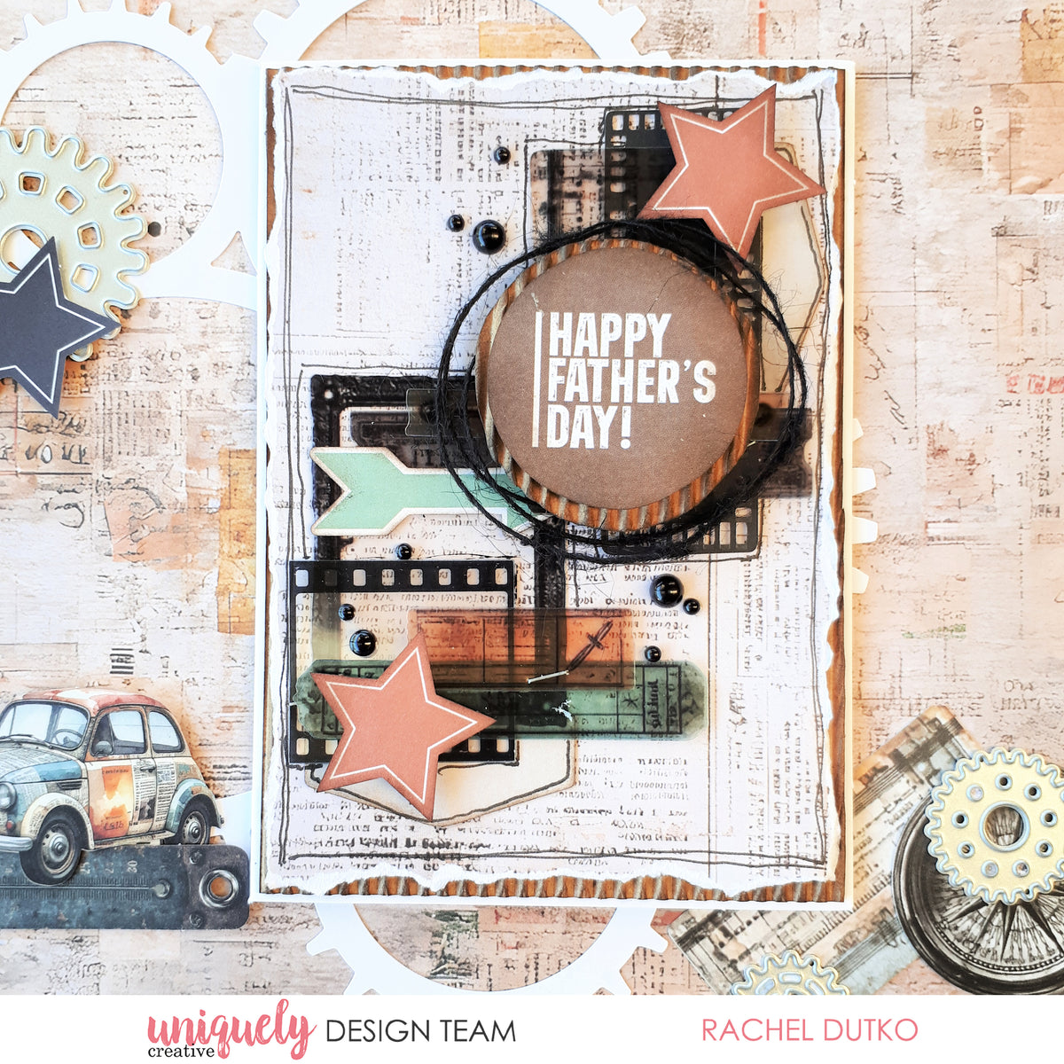 Uniquely Creative - Wings And Wheels Collection - Card Making Kit
