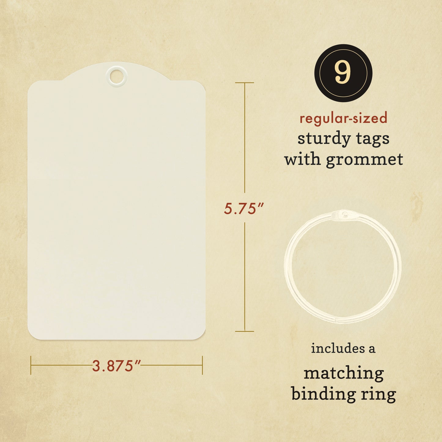 Graphic 45 Regular Tag Album, Ivory