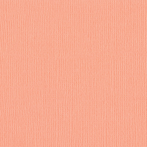 Bazzill 12 x 12 Textured Cardstock - Coral Cream