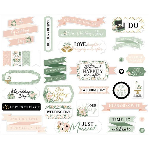 Echo Park - Marry Me Collection - Ephemera - Titles And Phrases