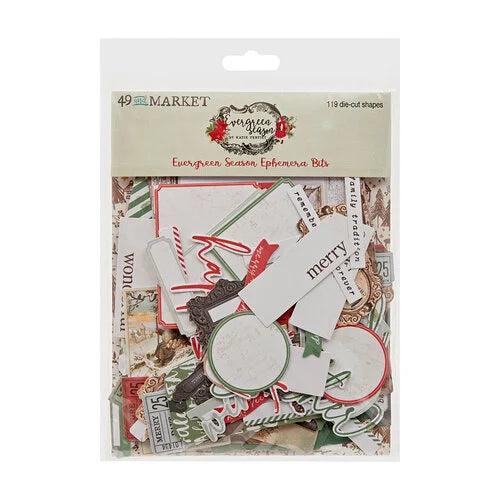 49 and Market - Evergreen Season Collection - Ephemera Bits