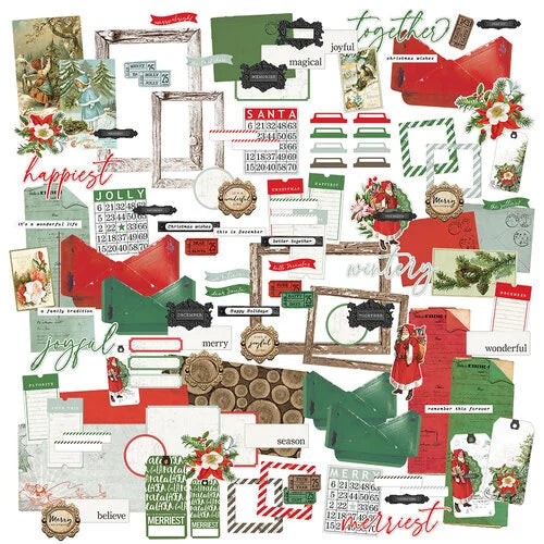 49 and Market - Evergreen Season Collection - Ephemera Bits