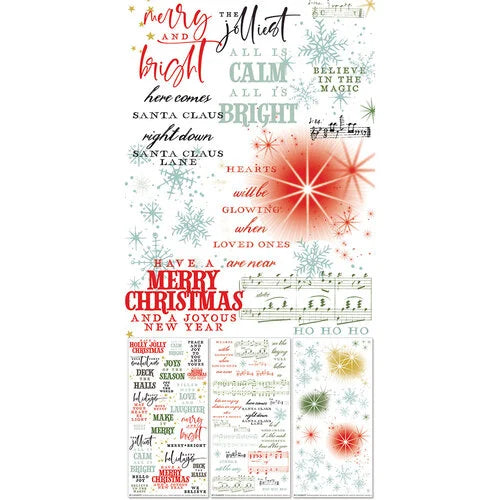 49 and Market - Evergreen Season Collection - Rub- On Transfers - Sentiments