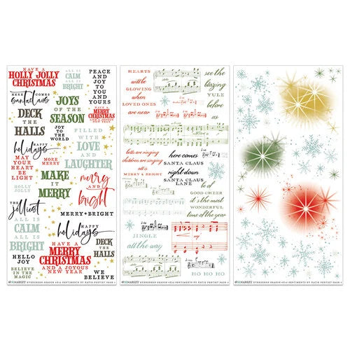 49 and Market - Evergreen Season Collection - Rub- On Transfers - Sentiments