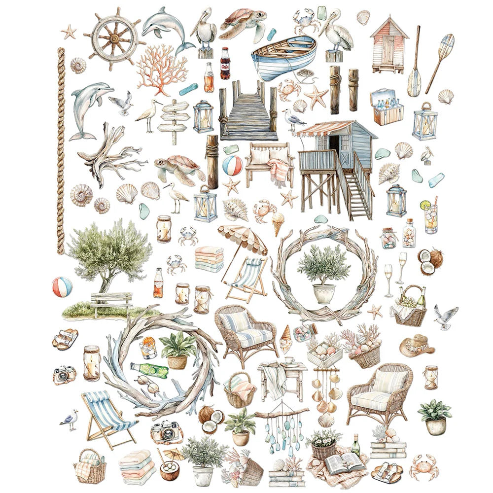 49 and Market - Coastal Soul Collection - Laser Cuts - Elements