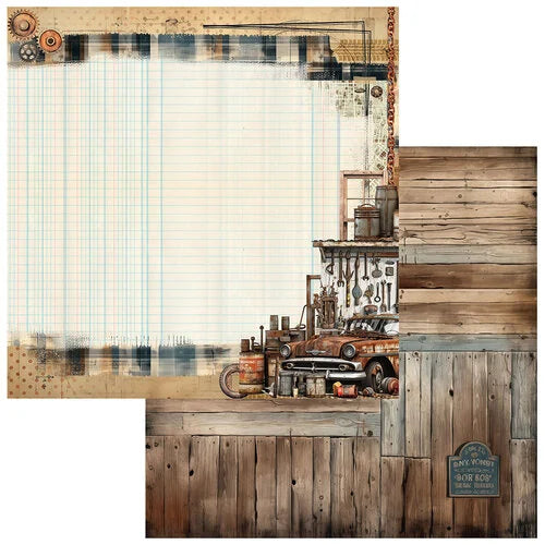 49 and Market - Rust and Revs Collection - 12 x 12 Double Sided Paper - Expedition