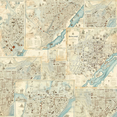 49 and Market - Rust and Revs Collection - 12 x 12 Double Sided Paper - Thrill