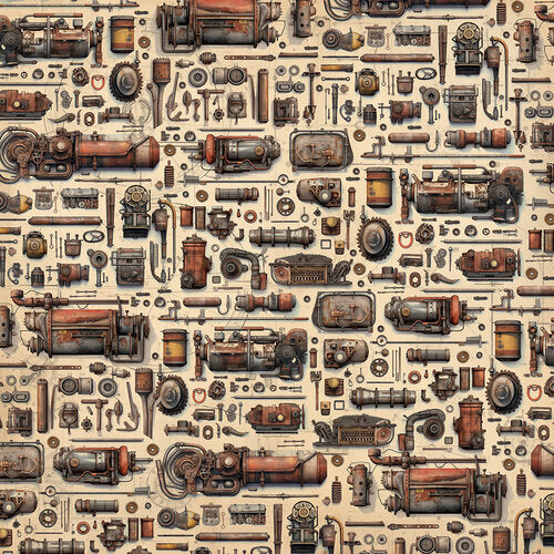 49 and Market - Rust and Revs Collection - 12 x 12 Double Sided Paper - Freedom