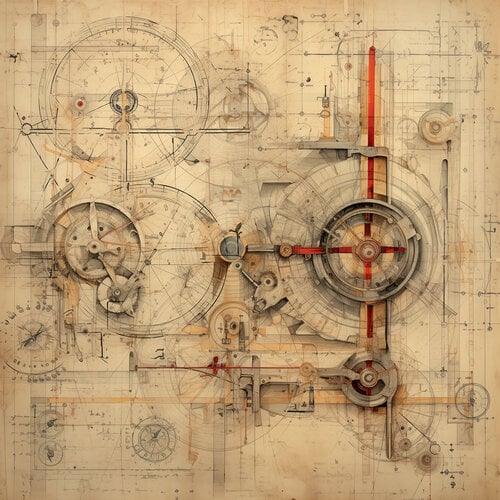 49 and Market - Rust and Revs Collection - 12 x 12 Double Sided Paper - Discovery