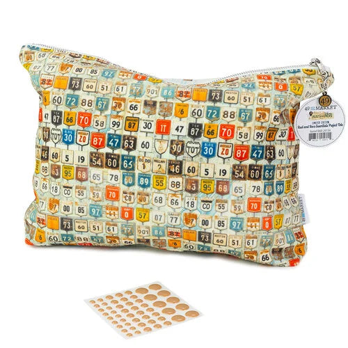49 and Market - Rust and Revs Collection - Project Tote with Enamel Dots