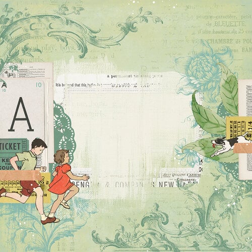 49 and Market - Toddler Time - 12 x 12 Double-Sided Paper - In The Cards
