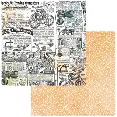 49 and Market - Toddler Time - 12 x 12 Double-Sided Paper - Adverts
