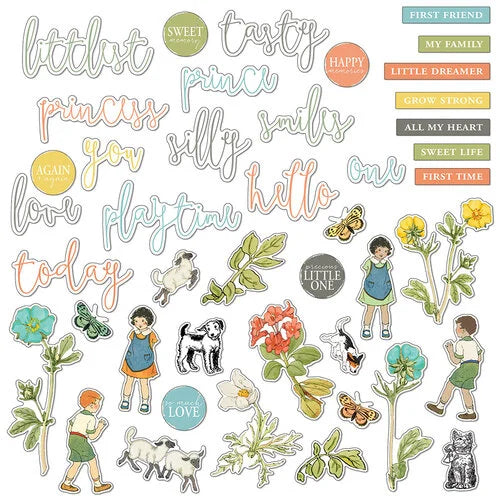 49 and Market - Toddler Time - Chipboard Set