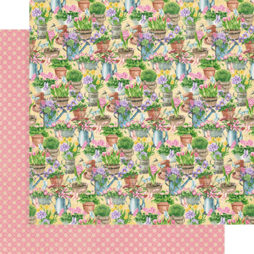 Graphic 45 - Grow With Love Collection - 12 x 12 Double Sided Paper - Plant Your Memories