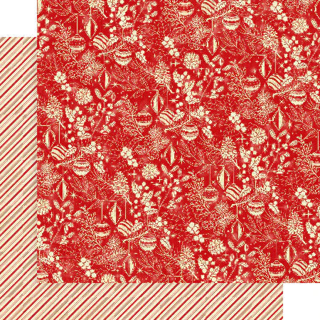 Graphic 45 - Merry & Bright Collection - 12 x 12 Double Sided Paper - Warmth and Good Cheer