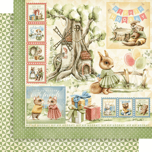 Graphic 45 - Hip Hip Hooray Collection - 12 x 12 Double Sided Paper - Hip Hip Hooray
