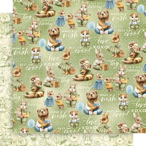 Graphic 45 - Hip Hip Hooray Collection - 12 x 12 Double Sided Paper - Friends Forever