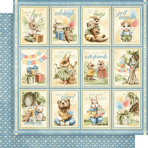 Graphic 45 - Hip Hip Hooray Collection - 12 x 12 Double Sided Paper - Make A Wish