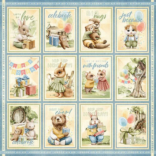 Graphic 45 - Hip Hip Hooray Collection - 12 x 12 Double Sided Paper - Make A Wish