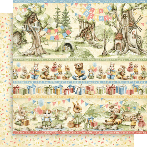 Graphic 45 - Hip Hip Hooray Collection - 12 x 12 Double Sided Paper - Enjoy The Little Things
